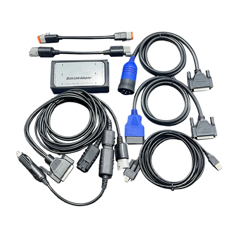 For Cummins INLINE 6 Data Link Adapter Heavy Duty Truck Diagnostic Tool Cummins Insite V7.62/ V8.7 INLINE6 OBD2 Scanner