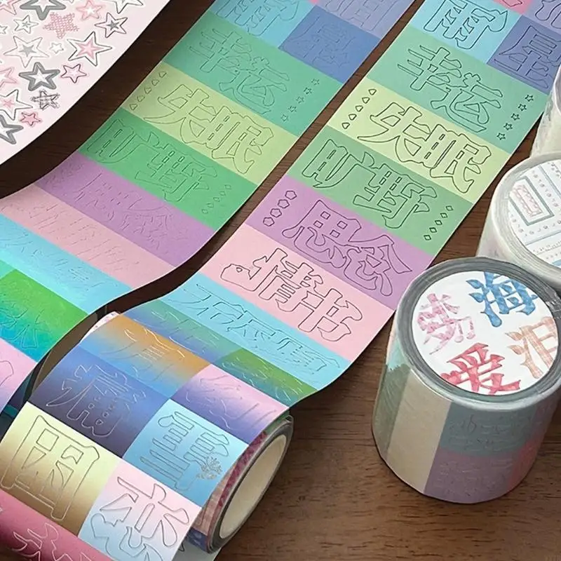 Multipurpose Lettering Sticker Roll Plastic Adhesive Scrapbooking Labels Sticker 