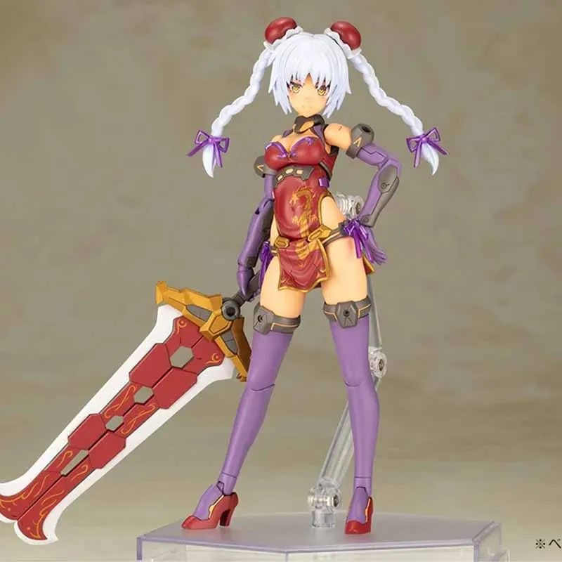 コトブキヤオリジナル FRAME ARMS GIRL STYLET WILBER NINE HRESVELGR=RUFUS QIPAO Ver. アニメアクションフィギュア組み立てモデルおもちゃ