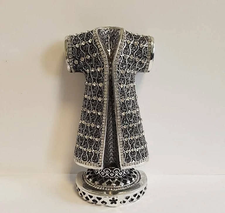 LaModaHome Silver Color Caftan Design Asma ul Husna Islamic Gift Sculptures for Home