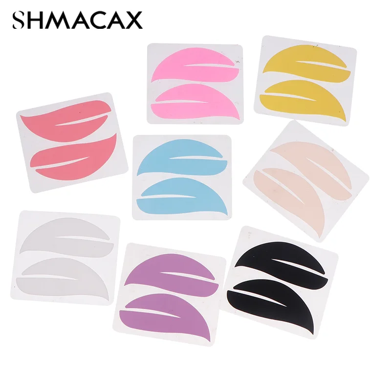 New Reusable 1Pair Eye Pads Silicone Stripe Lash Lift Eyelash Extension Hydrogel Patches Under Eye Gel Patch Makeup Tools