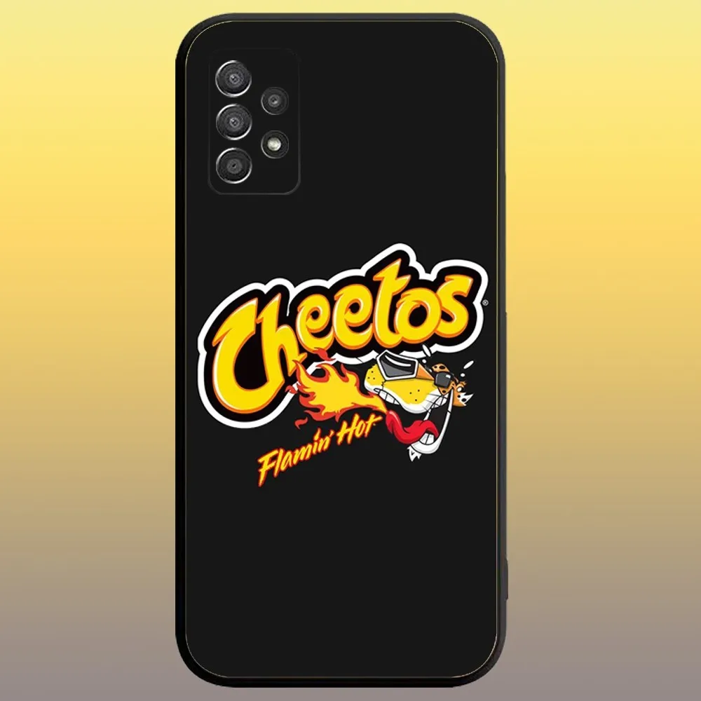 Hot Cheetos Phone Case for SamsungA 91,80,73,72,71,70,53,52,51,42,41,40,32,31,30,22,21,20,13 S 4G 5G Soft Black Case