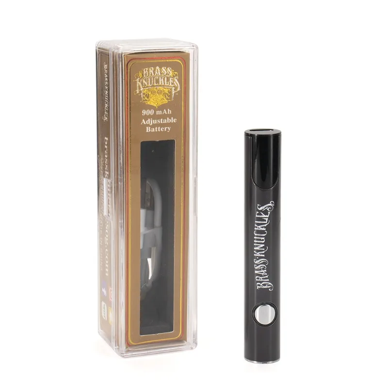 2 قطعة السجائر الإلكترونية قلم Vape BK 900mah الجهد بطارية متغيرة مع شاشة USB-C شحن Ecig لعربات خراطيش الخيط 510