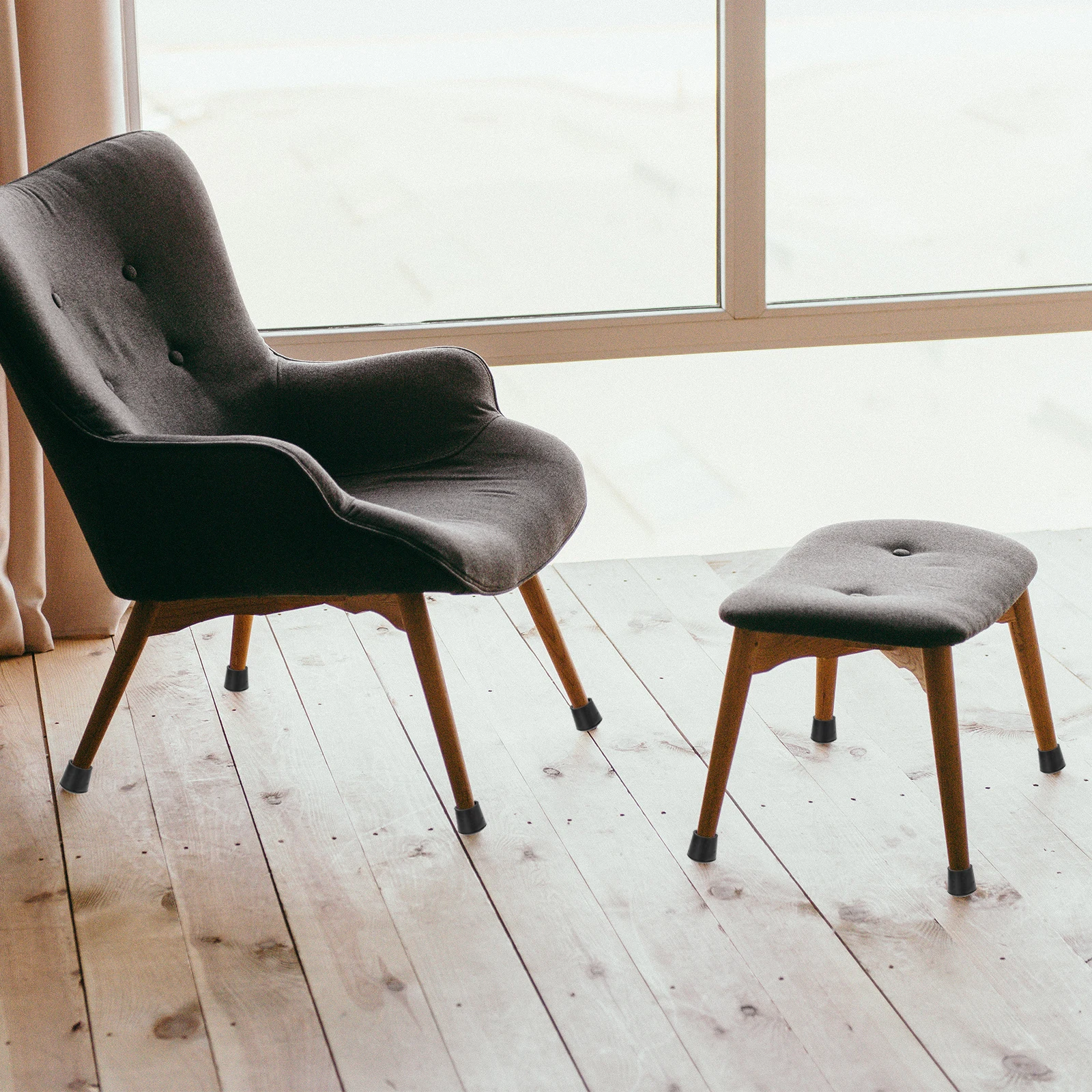 

20pcs Rubber Trampoline Caps Anti-Skid Chair Leg Covers Wear-Resistant Furniture Leg Covers Trampoline Accessories Household