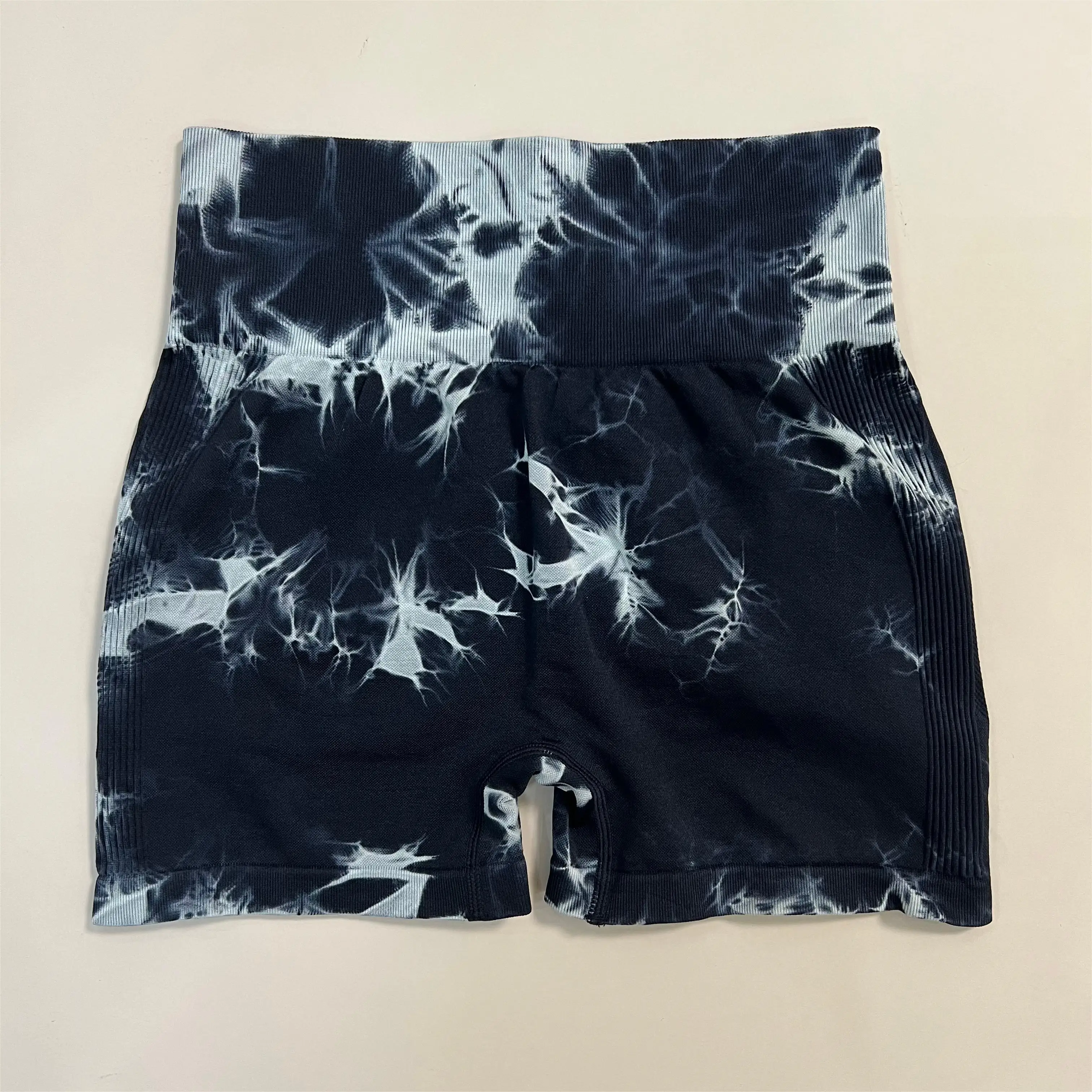 Neue Frauen Gym Tie Dye Scrunch Shorts Fitness Nahtlose Butt Lifting Sport Leggings Stretch Active Workout Laufhose – Detail 11
