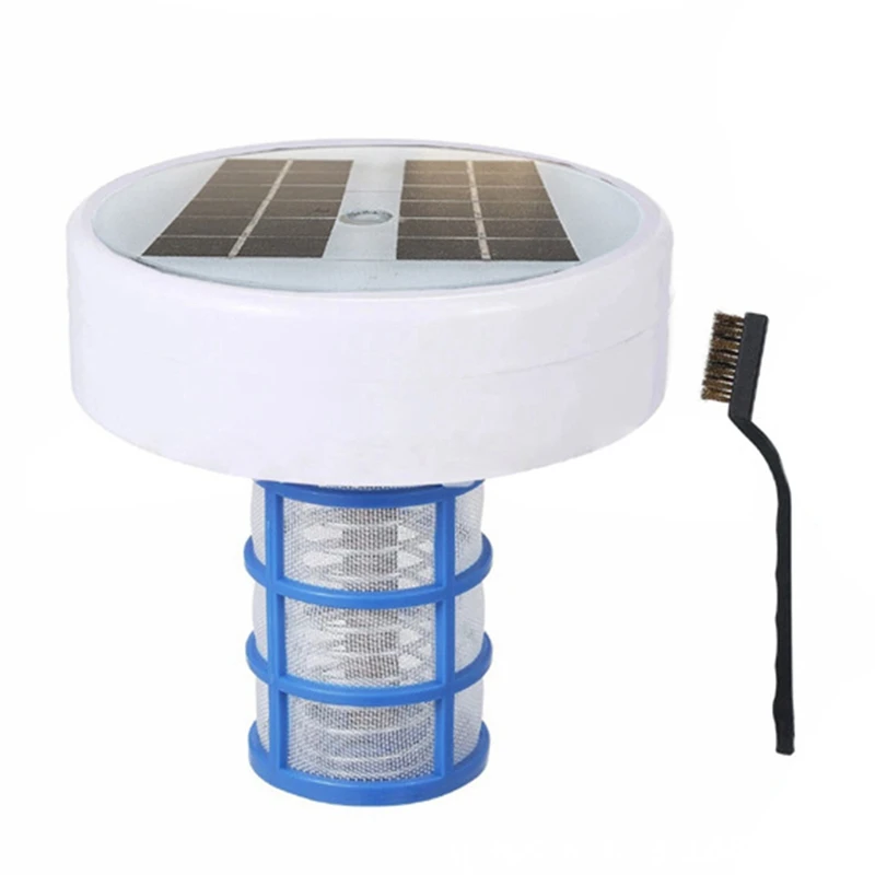 

Solar Pool Ionizer, Copper Pool Ionizer Floater Auto Switching Of Multi-Colored LED Night Light, Floating Pool Cleaner