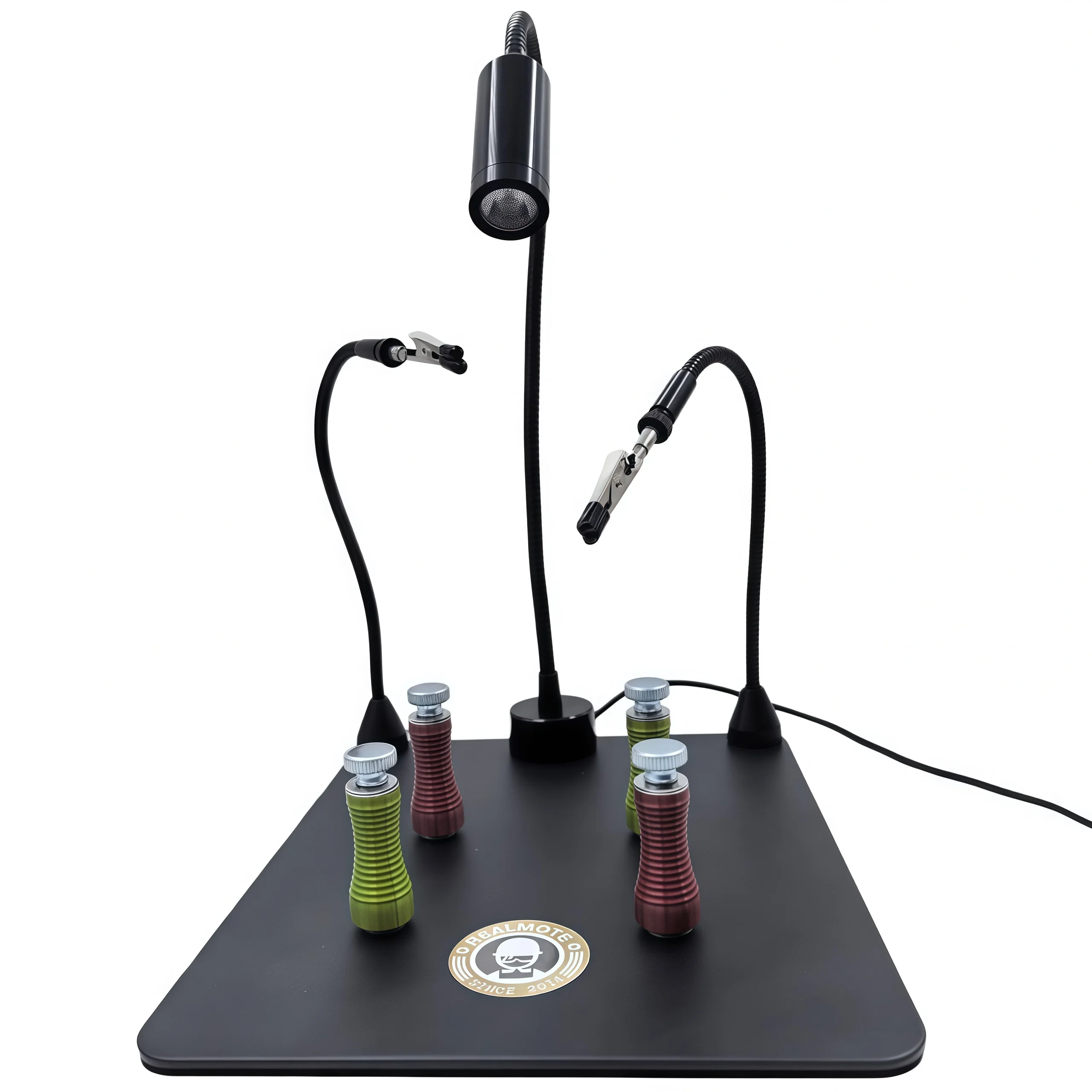 

All-Magnetic PCB Soldering Workstation Kits Set – With 4 Holders, 2 Gooseneck Clamps, 3C/10L LED Lamp, Steel Tray