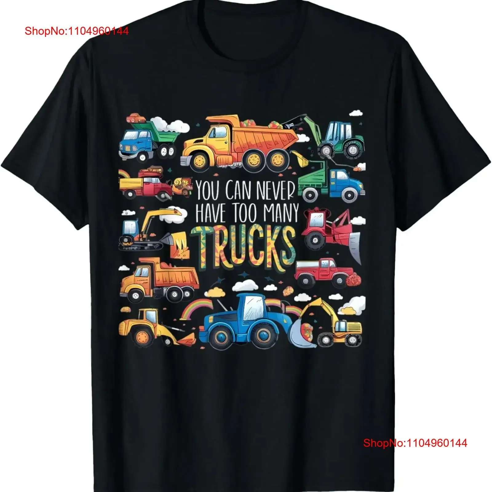 

Забавная детская футболка You Can Never Have Too Many Trucks SweaT, винтажная стираная универсальная слегка дизайнерская одежда, растянутая унисекс