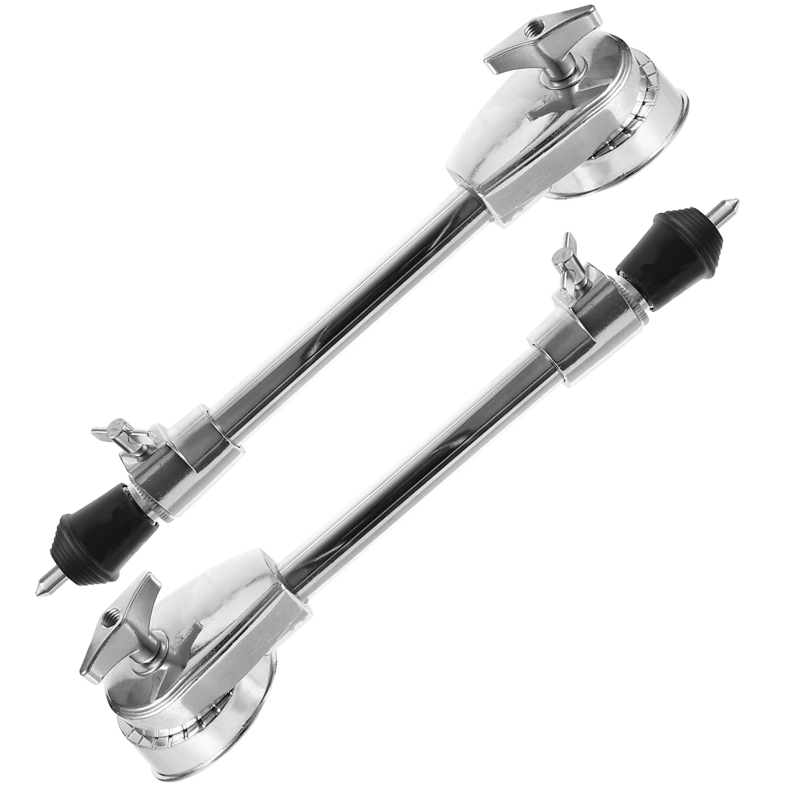 

2 Pcs Drum Leg Accessories Bass Legs Replacement Parts and Kit Feet Percussion Silver Bracket