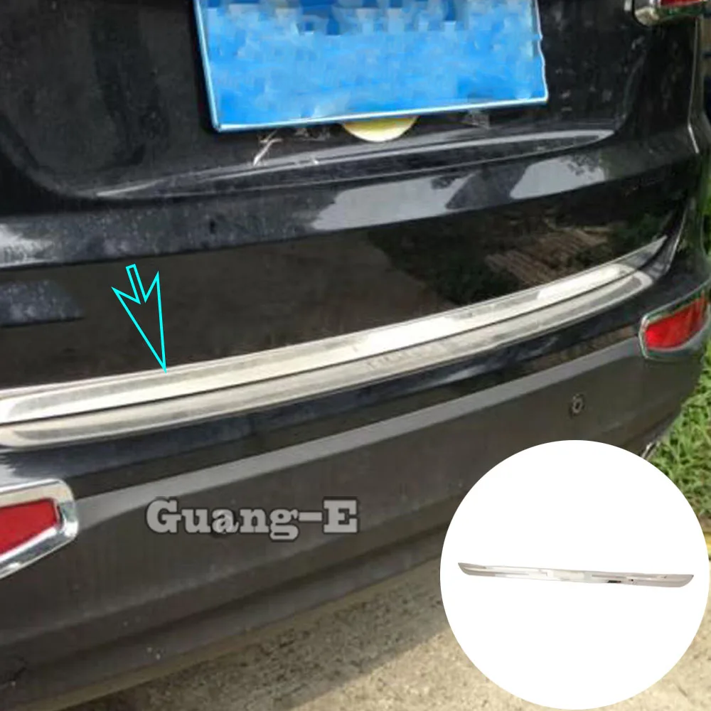 

Car Stainless Steel Rear Door License Tailgate Bumper Frame Plate Trim Trunk Hoods For Chery Tiggo 5 Tiggo5 2014 2015 2016 2017