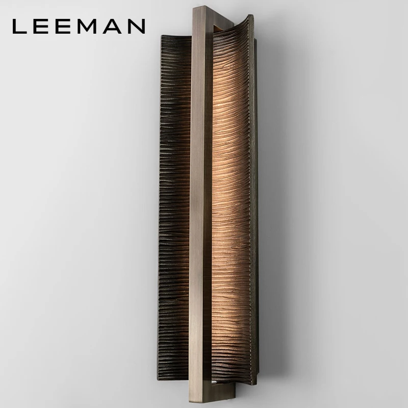 Wabi-Sabi Style Designer Resin Wall Lamps Home Decor Luxury Creative Indoor Wall Light for Bedside Restaurant Hotel Living Room