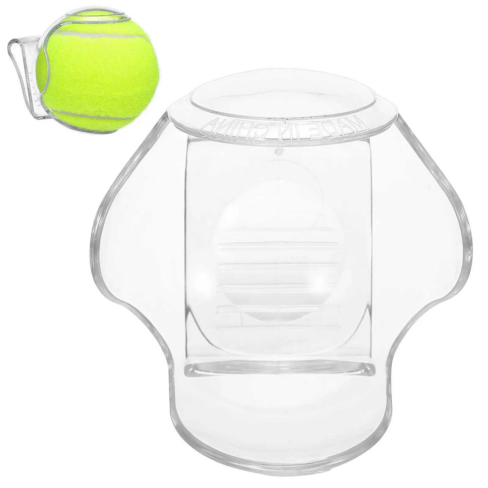 

Professional Tennis Clip ABS Transparent Ball Waist Clip Universal Size Portable Tennis Gear Training Court Accessories Holder
