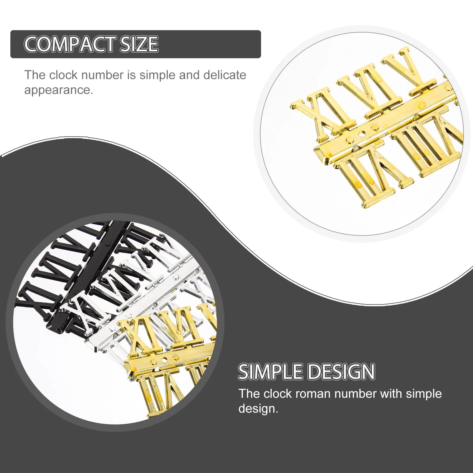 

12 pcs Number Plaque Diy Numbers Replacement Replacement Clock Number Wall Clock Numerals Kit Repair Accessories