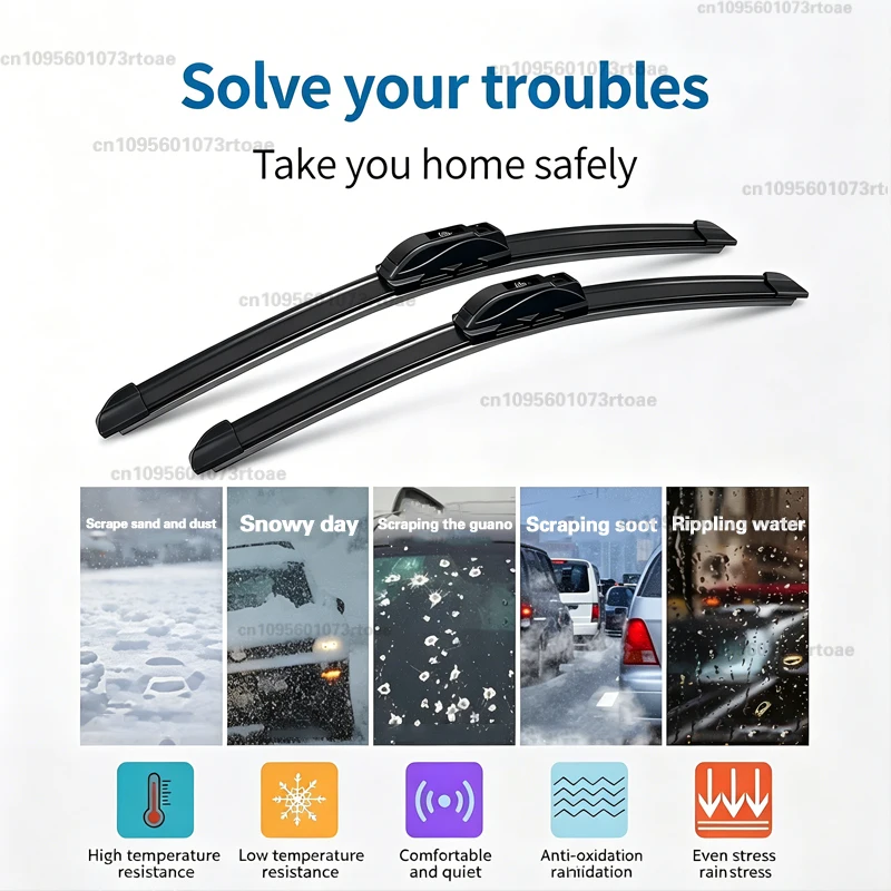 2x Car Front Wiper Blades For KIA K5 DL3 LXS GT-Line EX 2021 2022 2023 2024 Optima Brushes Windscreen Windshield Accessories Arm view 6