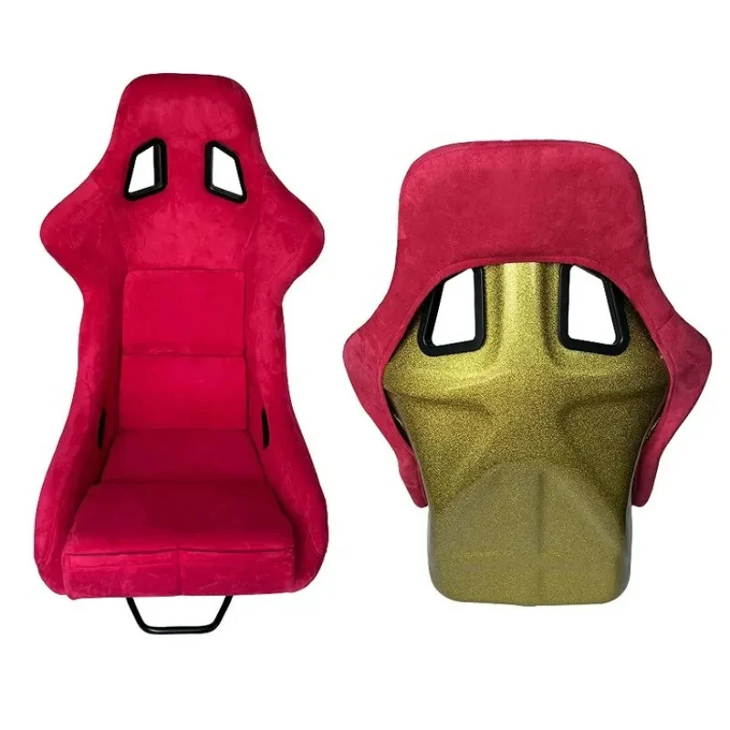Interior Sports Black Universal Flannel Custom Double Slide Racing Seat