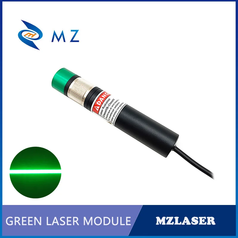 Imagem -06 - Powell-linha Verde Módulo de Diodo Laser Focagem Ajustável Industrial com Suporte e Adaptador D18 mm 520nm 100 mw 200 mw 300mw