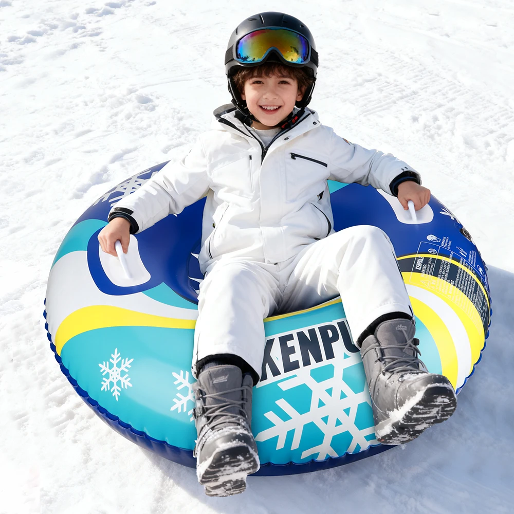 

Kenpuaz синие и красные надувные защитные очки, не склонные трещины, снежные трубки, зимние водонепроницаемые утолщенные устойчивые пластиковые ручки из ПВХ