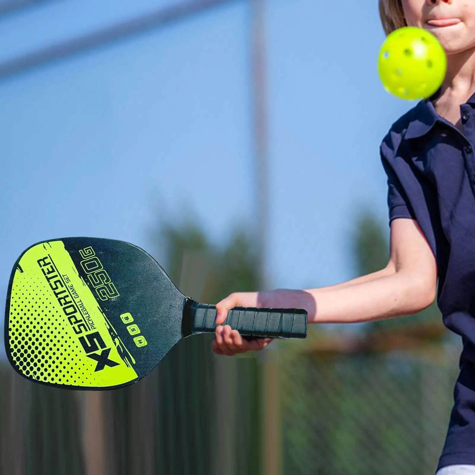 Pickleball Paddle with Nonslip Comfortable Grip for Indoor Outdoor Practice