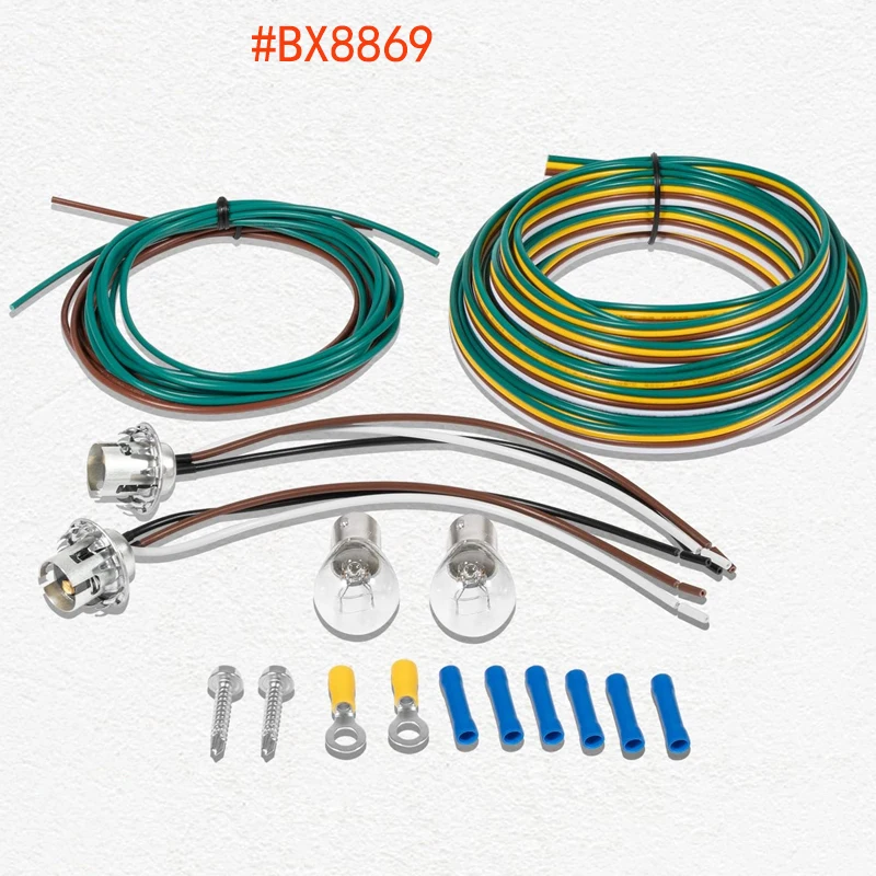 

BX8869 Bulb and Socket Tail Light Wiring Kit For Most Vehicles With Adequate Clearance Inside Tail Light Housings ,Car Parts