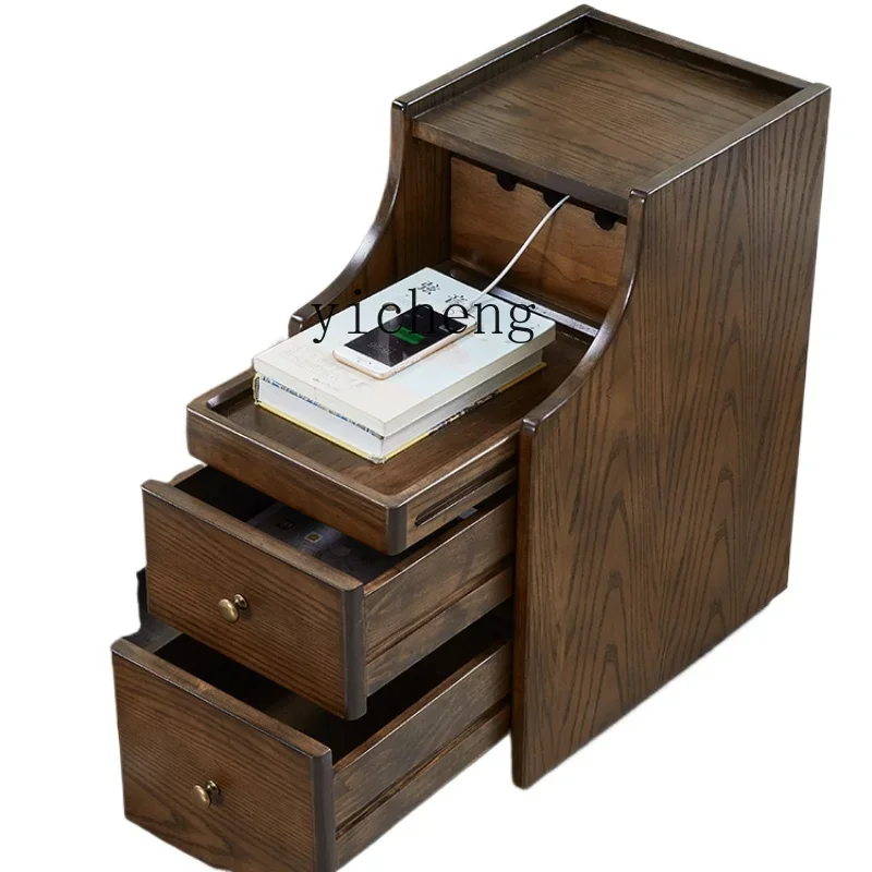 removable sofa side few ultra-narrow 3 crevice side cabinet narrow side with wheel bedside table bedroom