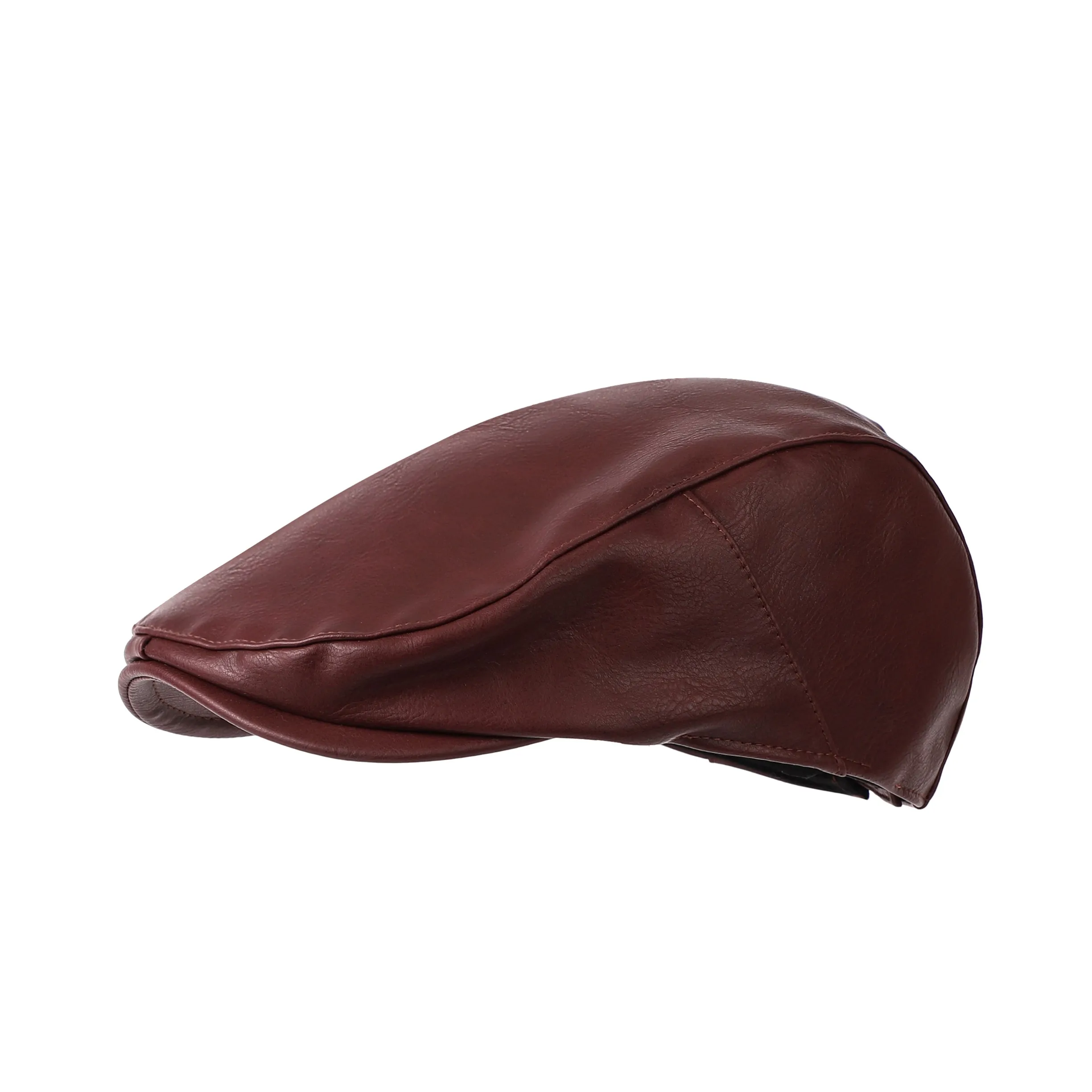 

Leather Beret Cap Women Winter British Style Black Women's Visor Peaked Cap Female Vintage Casual Solid Color