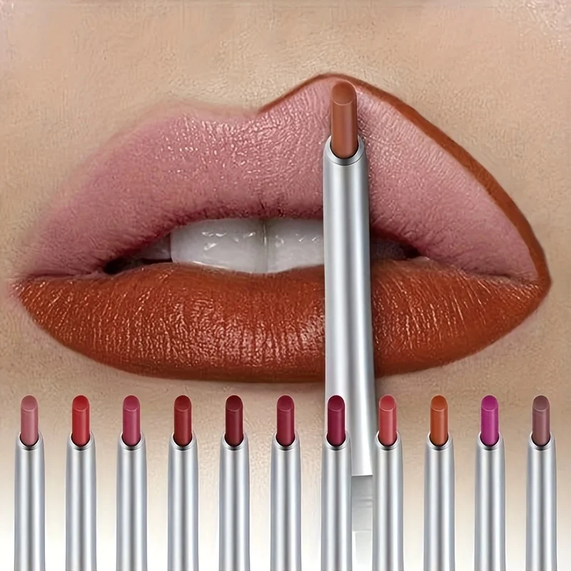 Wasserdichter, mattierter Lipliner-Stift, roter Konturtönungs-Lippenstift, langlebig, antihaftbeschichtet, feuchtigkeitsspendende Lippen, Make-up, Kosmetik