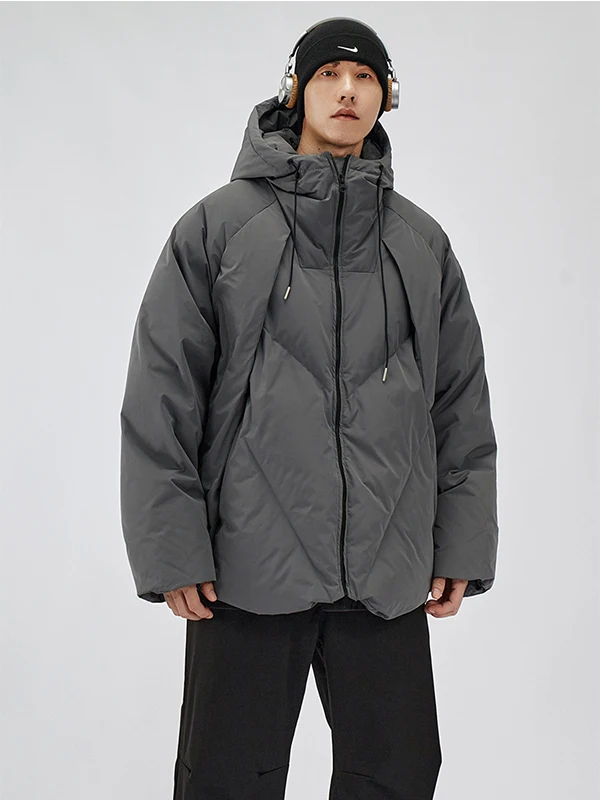 

Мужская утепленная хлопковая куртка с капюшоном для активного отдыха, теплая, осенне-зимняя, новинка, модная, повседневная, с длинным рукавом, на молнии...