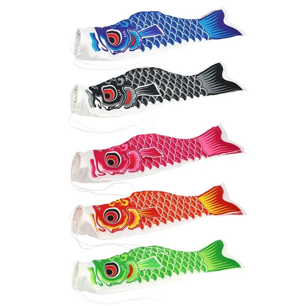 Cartoon Fish Wind Sock Flag Colorful Japanese Style Windsock Carp mini Koinobori Gifts Fish Wind Streamer Home Party Decorations