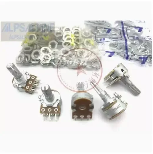 11pcs/lot ALPS Dual A20K Potentiometer RK16312APC2R Malanshi Fever Audio Amplifier Volume 20 Axis