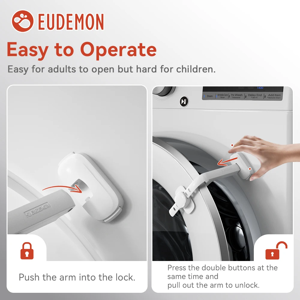 EUDEMON 1PC Baby Safety Washer/Dryer Door Stopper Front Load Washer Door Prop for Kids Child Washing Machine