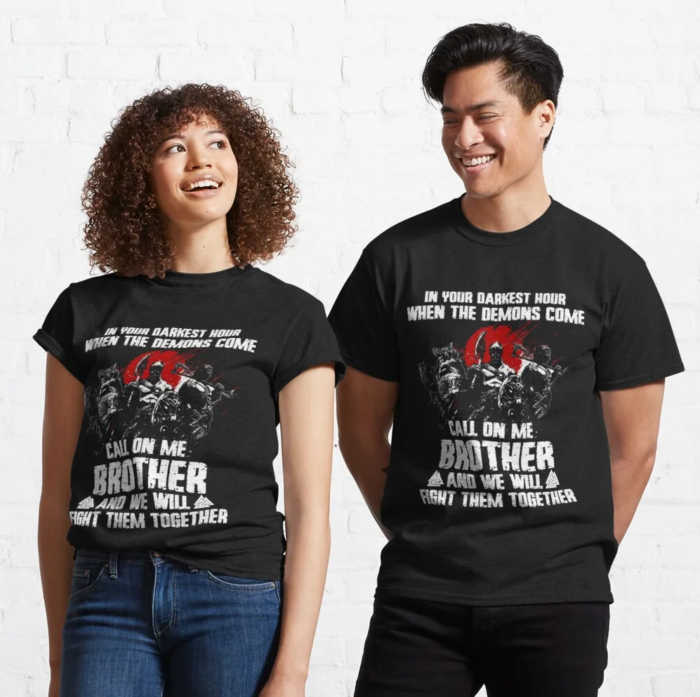 

Viking Warrior Motto Inscription T-Shirt New 100% Cotton Short Sleeve O-Neck Harajuku Casual Mens T-shirt Streetwear