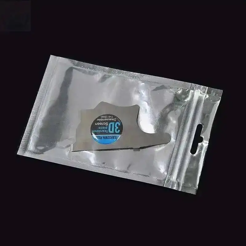 3D Mobile Phone LCD Screen Spudger 0.12mm Opening Pry Card Ultra Thin Flexible Disassemble Steel Metal for iPhone Samsung Repair