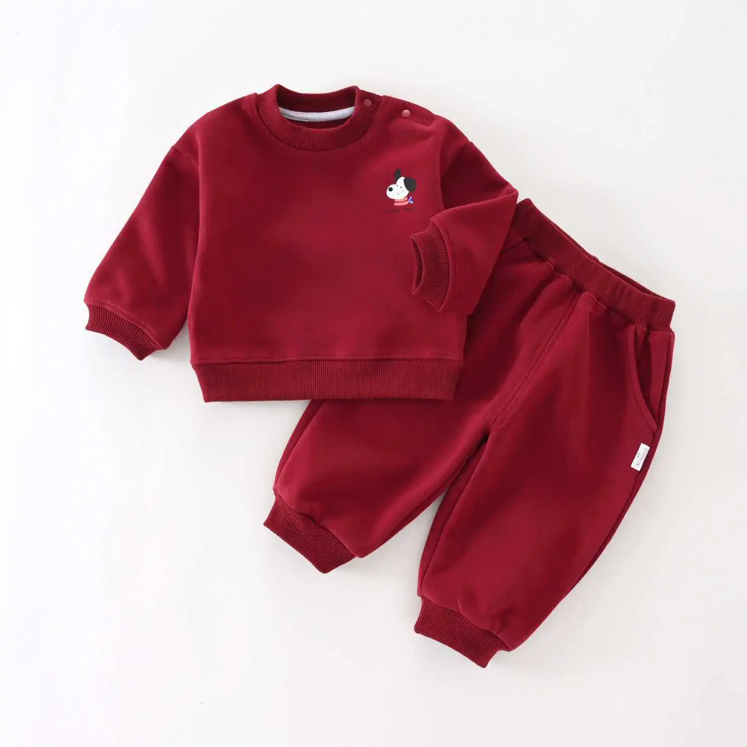 Baby-Sweatshirt-Kleidungssets 2026 Neue Herbstkollektion für Kleinkinder Jungen Mädchen Niedlicher Cartoon-Druck Pullover+Hose 2-teiliges Kinder-Freizeitoutfit – Detail 4