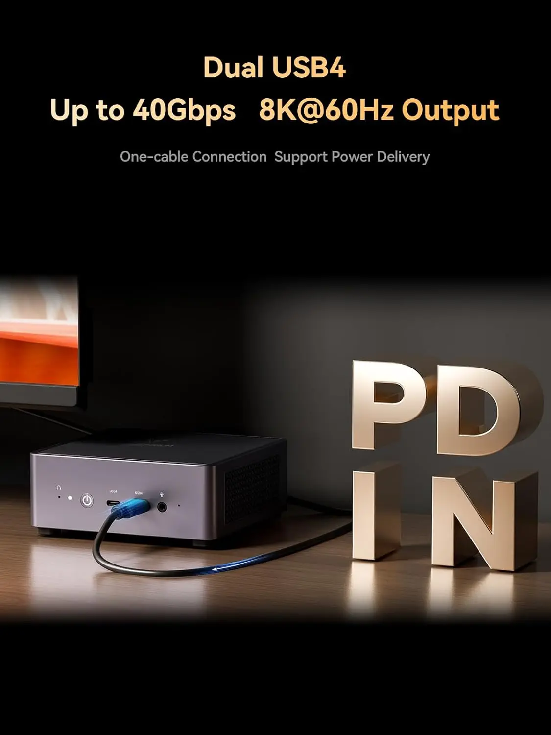MINISFORUM UM790 Pro Мини-ПК Ryzen 9 7940HS DDR5 PCIe4.0 2,5 ГБ LAN Win11 Pro WiFi6E BT5.3 Dual USB4.0 SSD Настольный игровой компьютер
