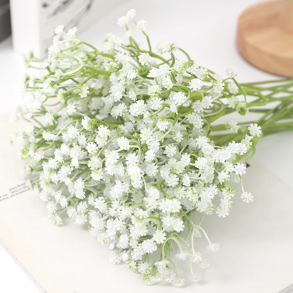 20/30 Stück Künstliche Schleierkraut-Blumensträuße für Heimdekoration, Valentinstag, DIY, Braut-Hochzeitsdekoration, Bastelzubehör, Geschenkzubehör
