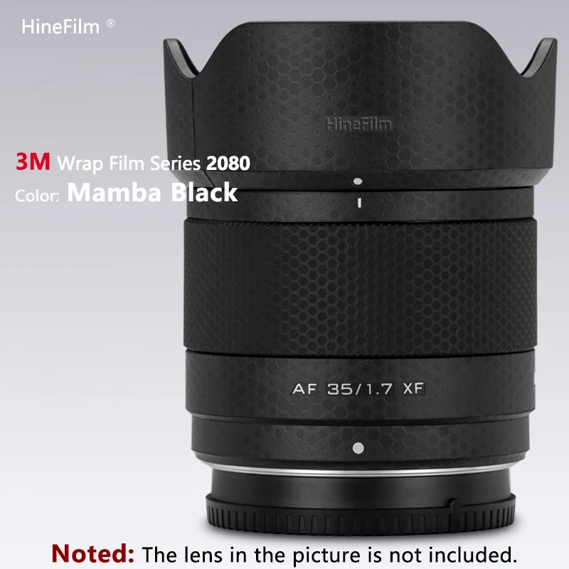 Hinefilm الجلد ل Viltrox AF35 F1.7 فوجي XF جبل عدسة ملصق ل Viltrox AF35mm F1.7 عدسة الجلد 35 f1.7 التفاف غطاء AF35F1.7