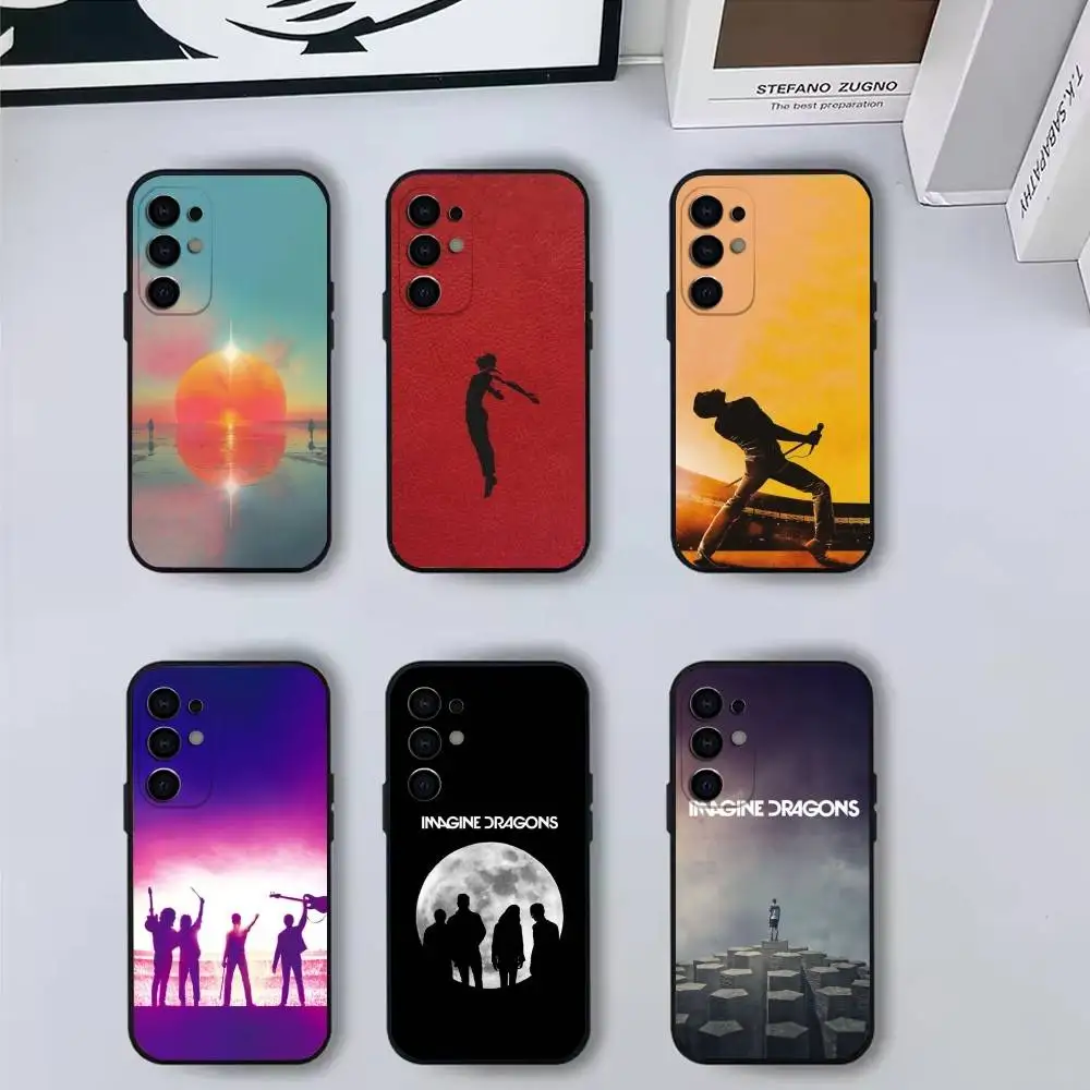 

B-Band I-Imagine Dragons 12L-Looms Phone Case For Samsung S25,S24,S21,S22,S23,S30,Ultra,S20,Plus,Fe,Lite,Note,10,Black Cover