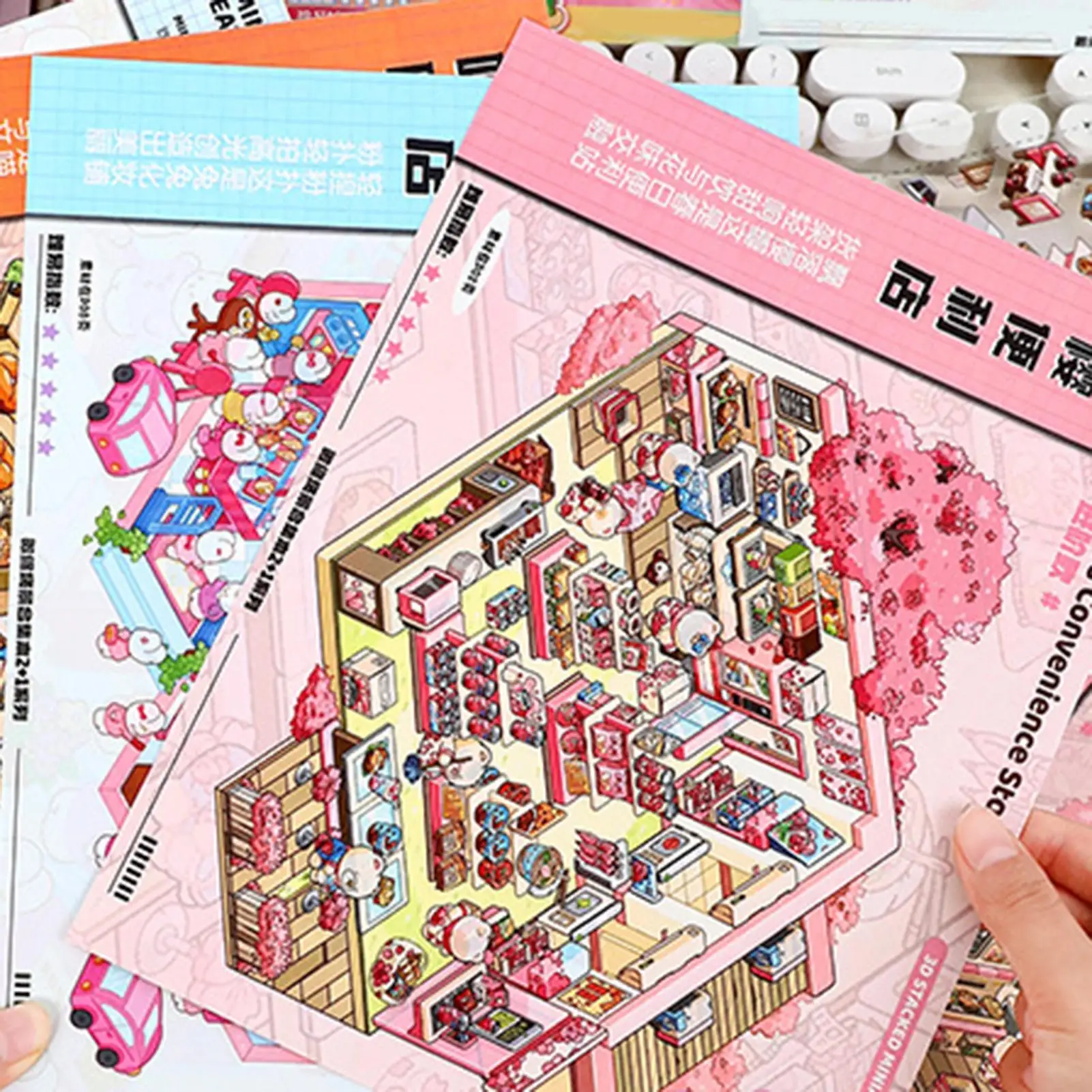 اصنع ملصقات المشهد الخاص بك ثلاثية الأبعاد تأثير دفتر الشارات حساب اليد الشارات للأطفال المراهقين الكبار الفصول الدراسية حفلة لصالح الحرفية