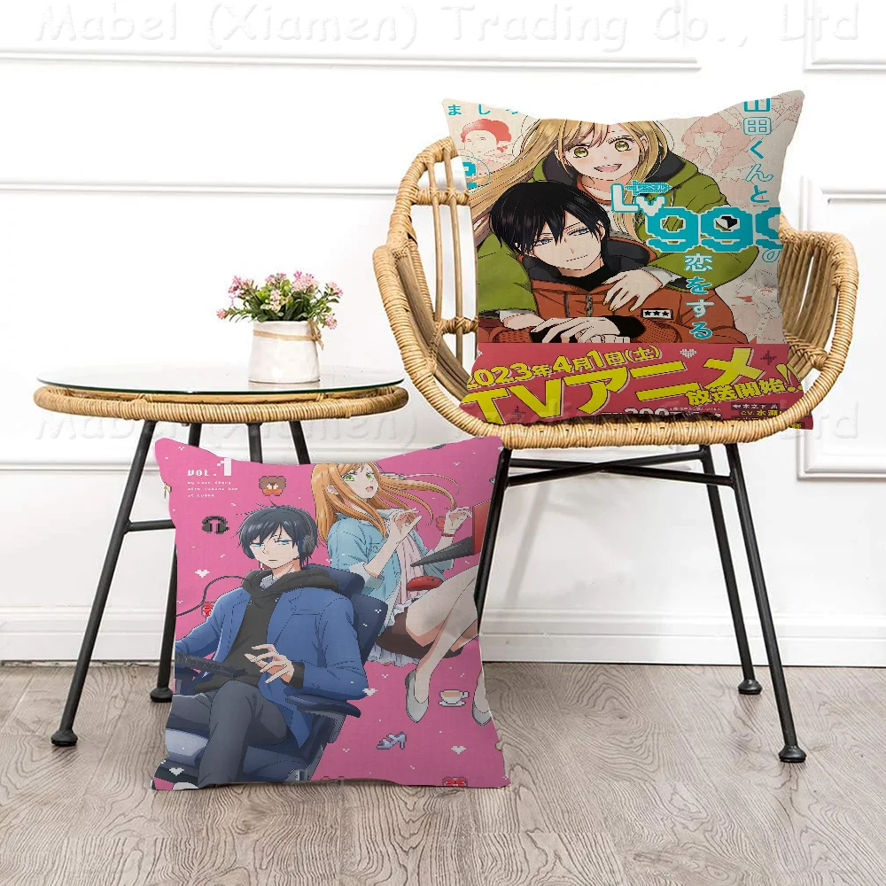 Anime My Love Story With Yamada-kun At Lv999 Cushion Cover 30x50 Polyester Sofa Cushions Decorative Throw Pillows Decoration