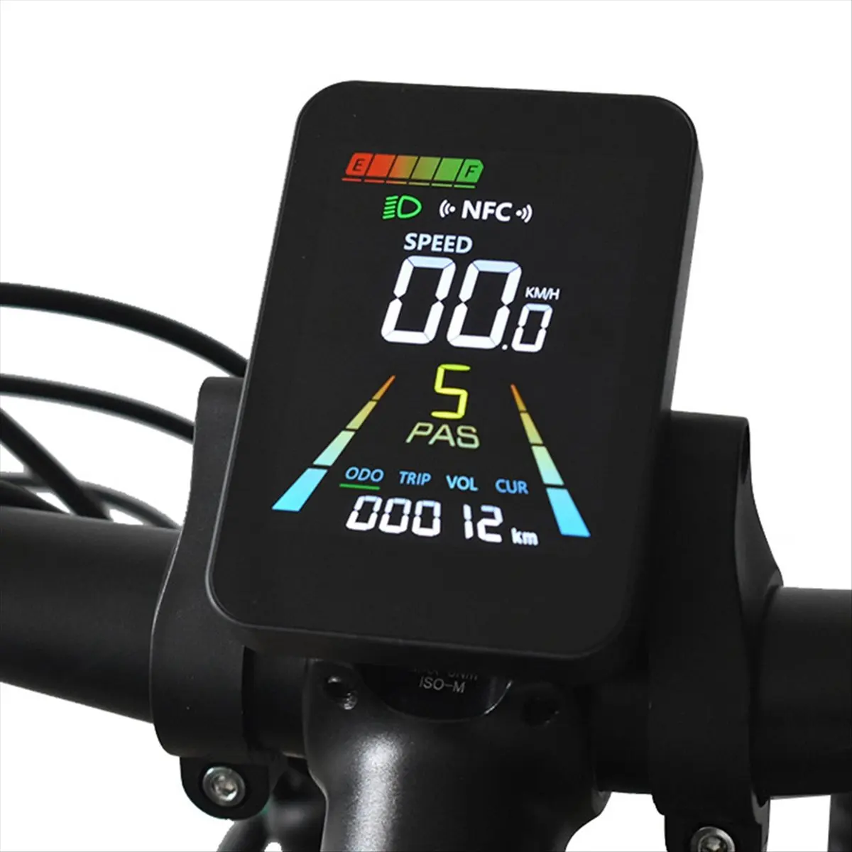 BIGSALE-F3 E-Bike NFC LCD Display Animated Color Meter 24V/36V/48V/60V UART Electric Scooter NFC LCD Meter Speedometer 5PIN