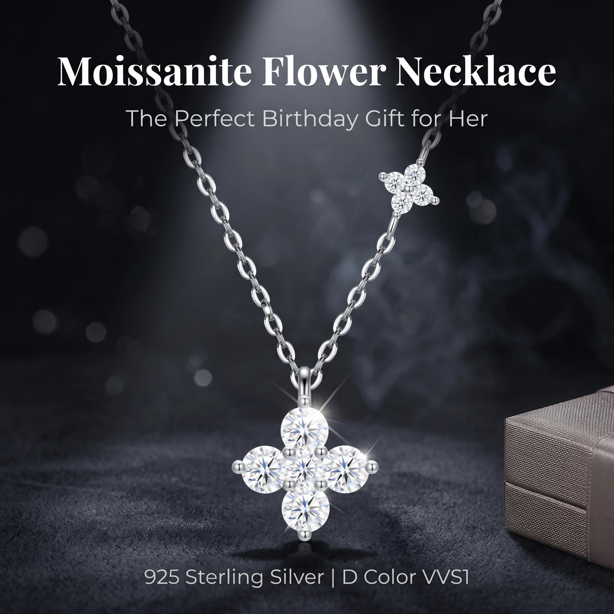 S925 Sterling Silver Cross Moissanite Necklace For Women GRA Certified D Color Brilliant Pendant Necklaces Trendy Religious Jewe