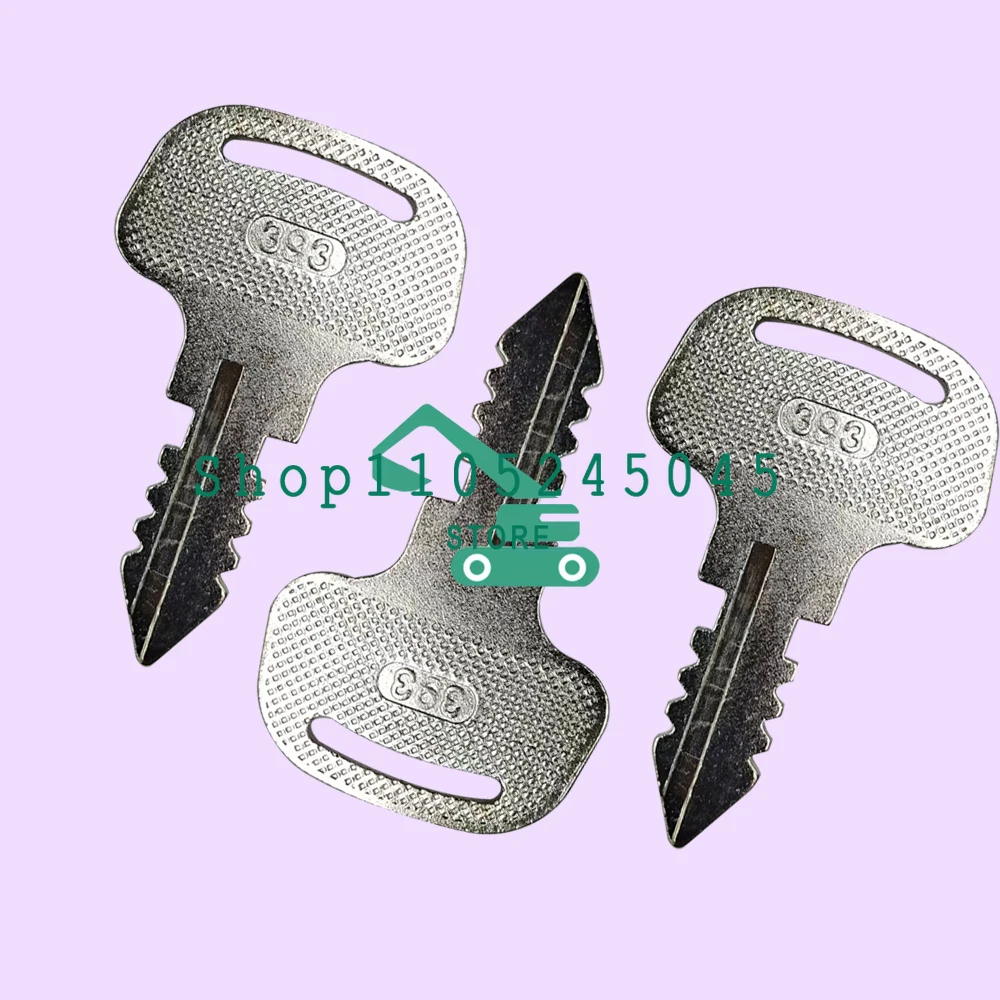 

50 шт. Новые ключи зажигания 393 (18510-63720, 18510-63620) для тракторов Kubota серии M, прочные запчасти