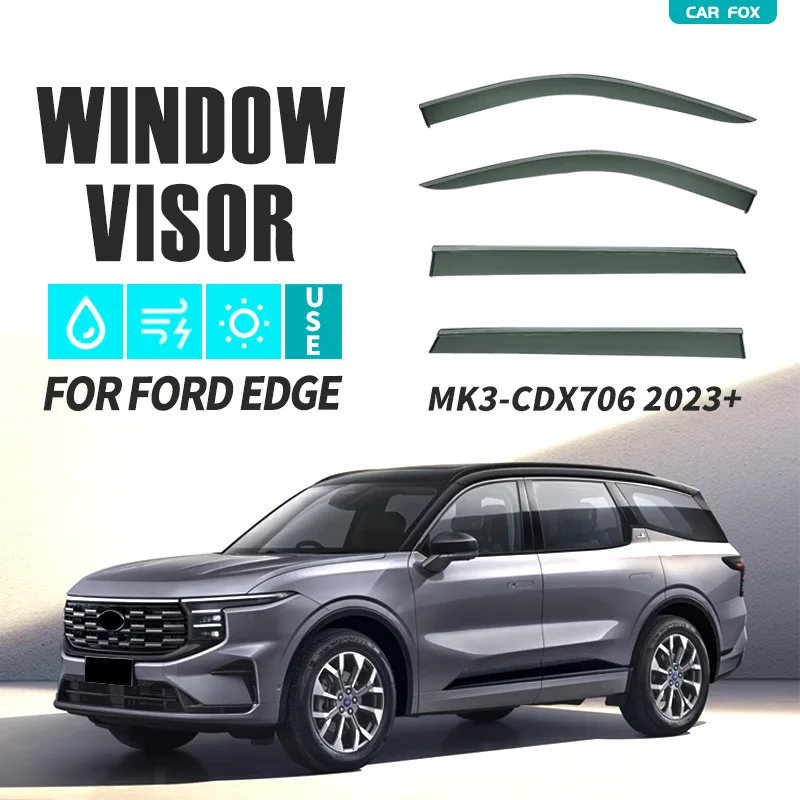 

Для FORD EDGE 2007-2023+ Дефлекторы окон, козырьки от дождя и солнца, защита от ветра, автомобильные аксессуары
