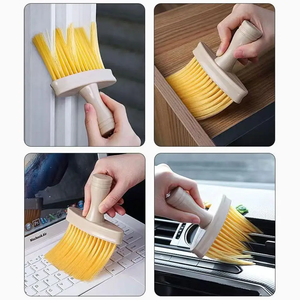 Wooden Soft Brush Window Sill Groove Cleaning Multifunctional Interior Brushes Cleaning Tools Cleaning Care