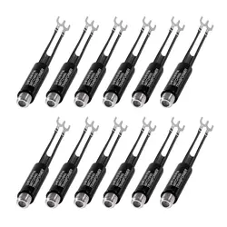 12pcs Matching Transformer 75 Ohm to 300 Ohm Adapter  UHF/VHF/FM Balun Antenne Transformer Converter Adapters With F Female Jack