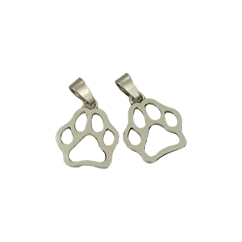 

100 шт., подвески в виде собачьей лапы, подвески для изготовления подвесок и ожерелья A-6