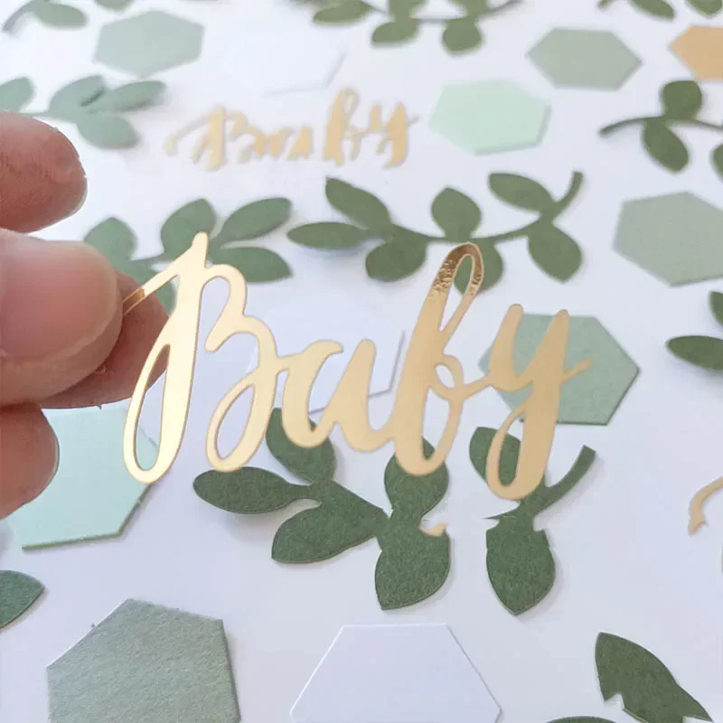 Конфетти Oh Baby, джунгли сафари, бумажные обрезки для детского дня рождения, листья эвкалипта для мальчиков и девочек, конфетти, Крещение и Крещение Конфетти Oh Baby, джунгли сафари, бумажные обрезки для детского дня рождения, листья эвкалипта для мальчиков и девочек, конфетти, Крещение и Крещение