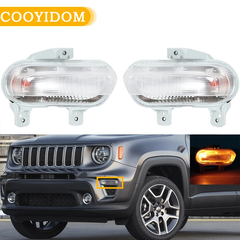 

Car Front Bumper Fog Car Lights Driving Light Foglights Car FogLamp Headlight Light For Jeep Renegade 2019 2020 2021 68476389AA