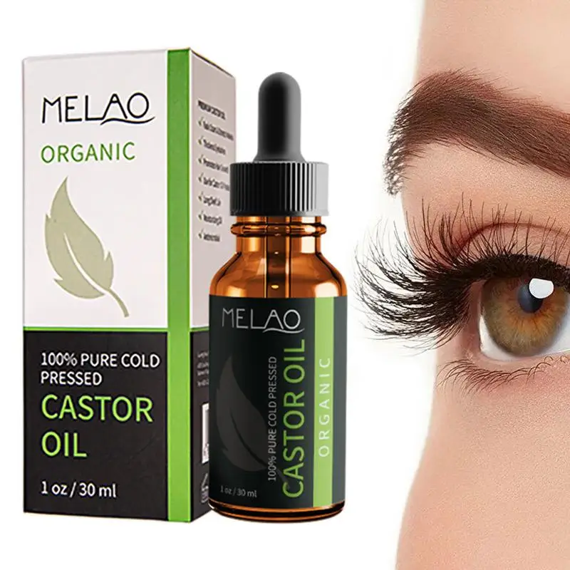 Organic Castor Oil Hair Growth Serums for Dry Damaged Hair Moisturizing Multi-Purpose Castor Oil Pure Cold Pressed Castor Oil