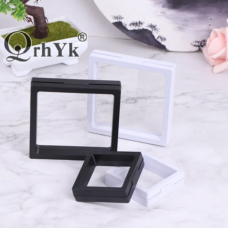 PE Thin Film Suspension Jewelry Display Box Transparent Jewelry Storage Rack